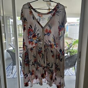 Torrid babydoll knit blouse